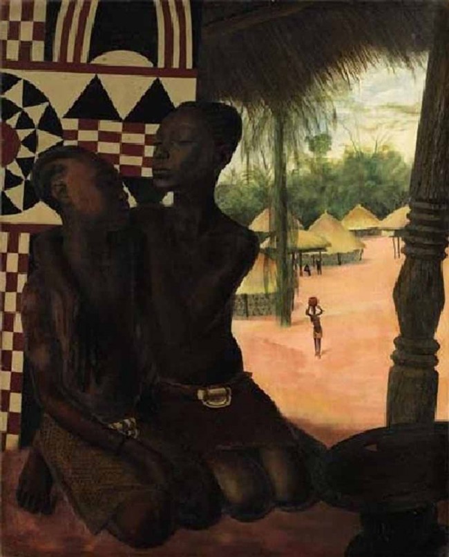 Сочинение по картине: Яковлев - "Тити и Наранге, дочери вождя Эки Бондо"